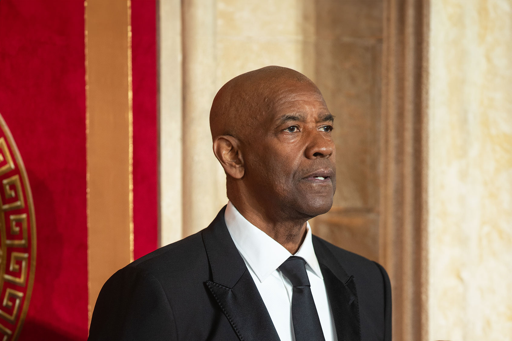 Denzel Washington attends "Gladiator II" The Royal Film Performance and Global Premiere at Leicester Square on November 13, 2024 in London, England. (Shane Anthony Sinclair/Getty Images)