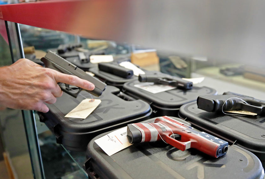 Firearms store in Orem, Utah, March 2020. (George Frey/AFP via Getty Images)