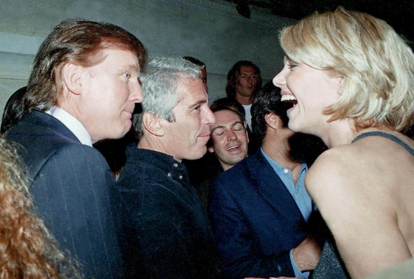 An undated photograph of Donald Trump and Jeffrey Epstein (Democrats on the House Oversight Committee)