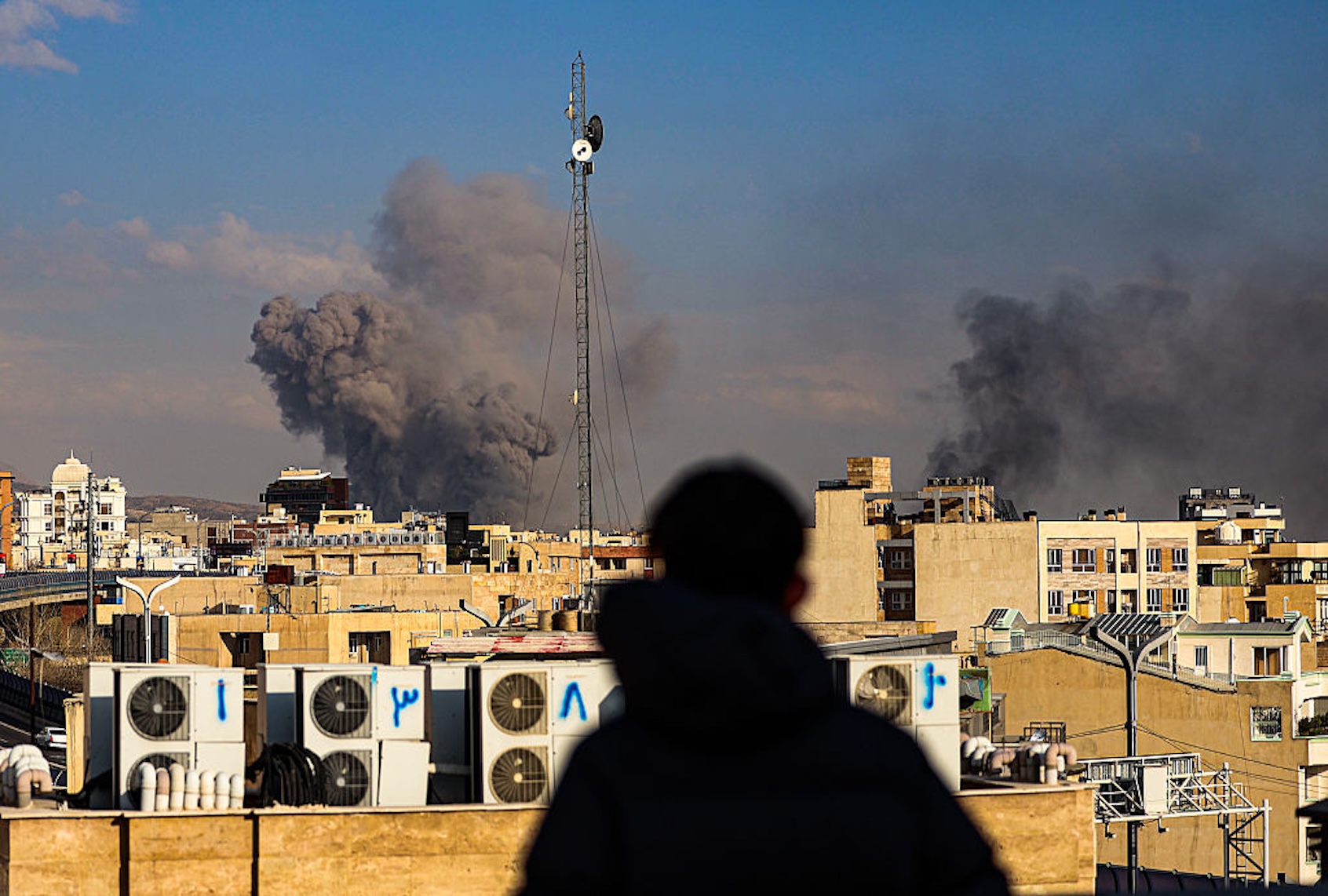 Air strikes are continuing in Tehran and across Iran as part of the U.S. and Israel's military offensive against the Islamic Republic (Contributor/Getty Images)