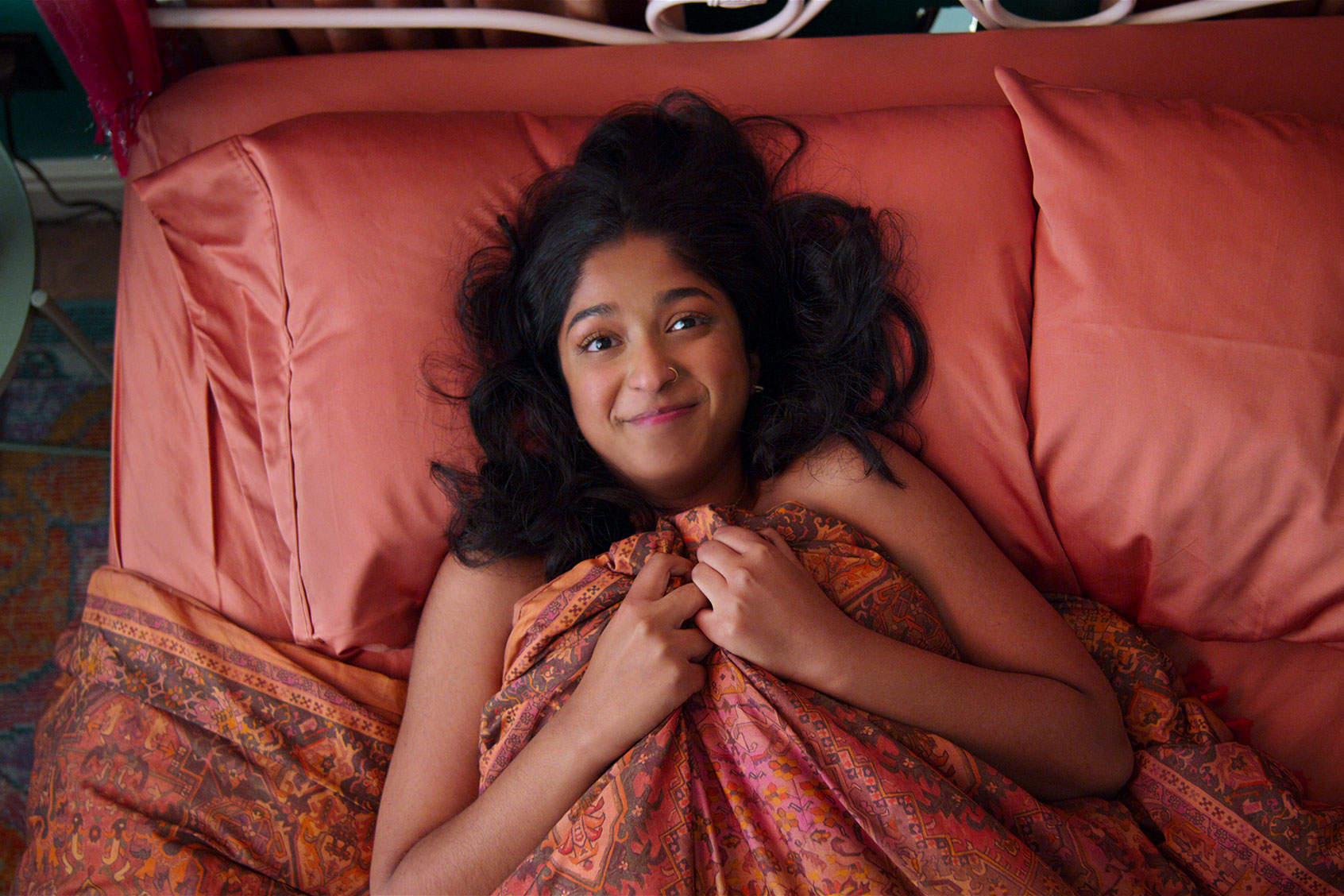 Maitreyi Ramakrishnan as Devi in "Never Have I Ever" (Courtesy Of Netflix)